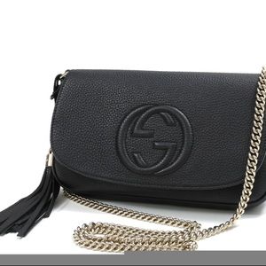 Authentic Gucci black shoulder bag